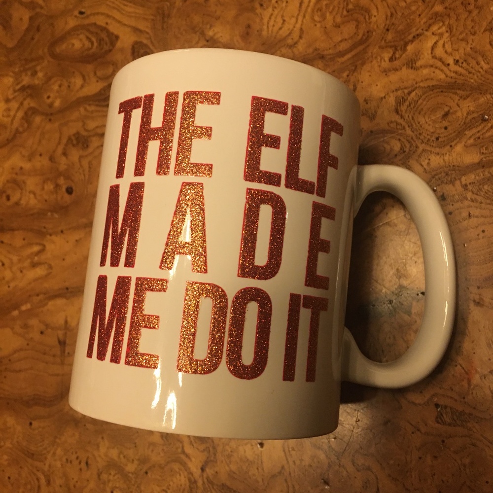 The Elf Made Me Do It Mug